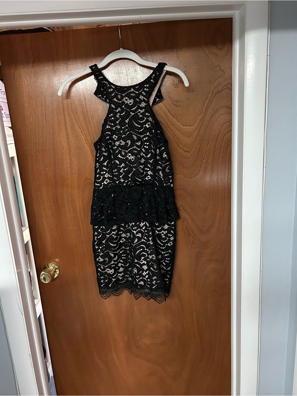 Material Girl Black Lace Dress size XS